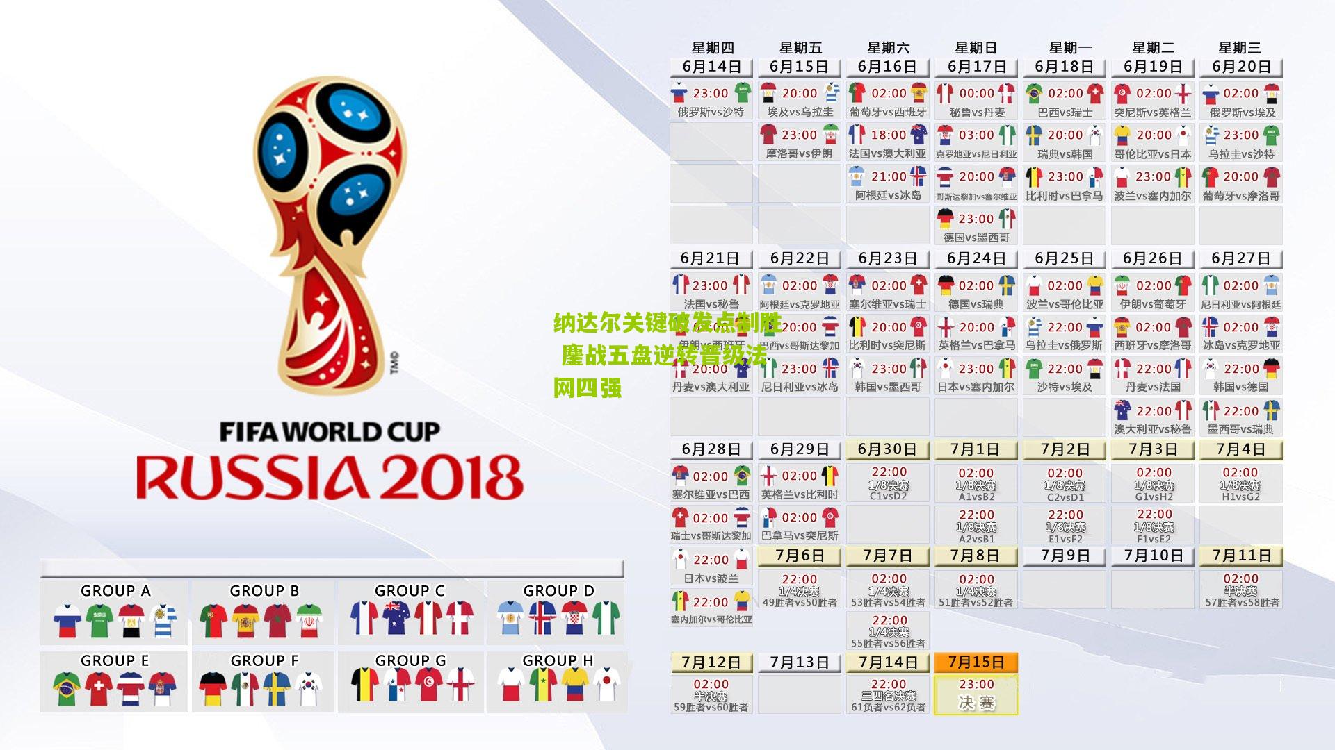 纳达尔关键破发点制胜 鏖战五盘逆转晋级法网四强